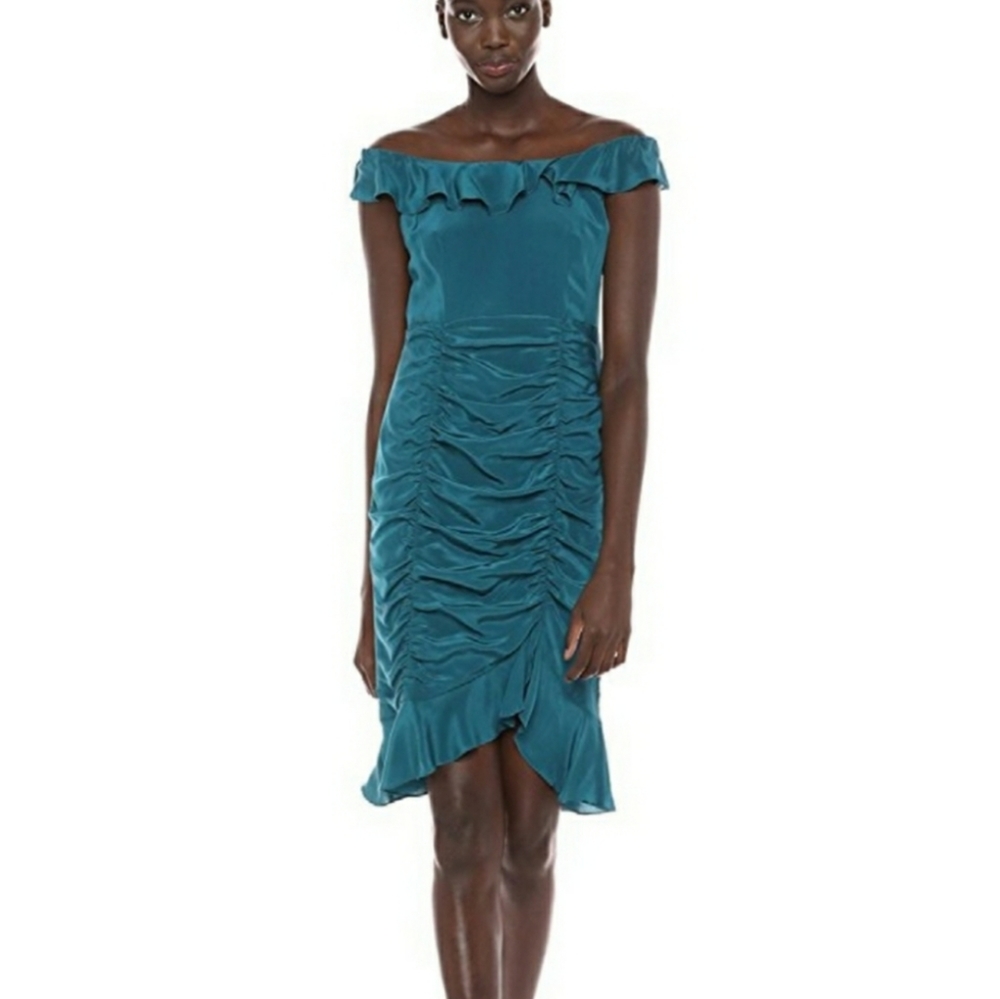 NEW Nanette Lepore Azure Sunset Silk Dress